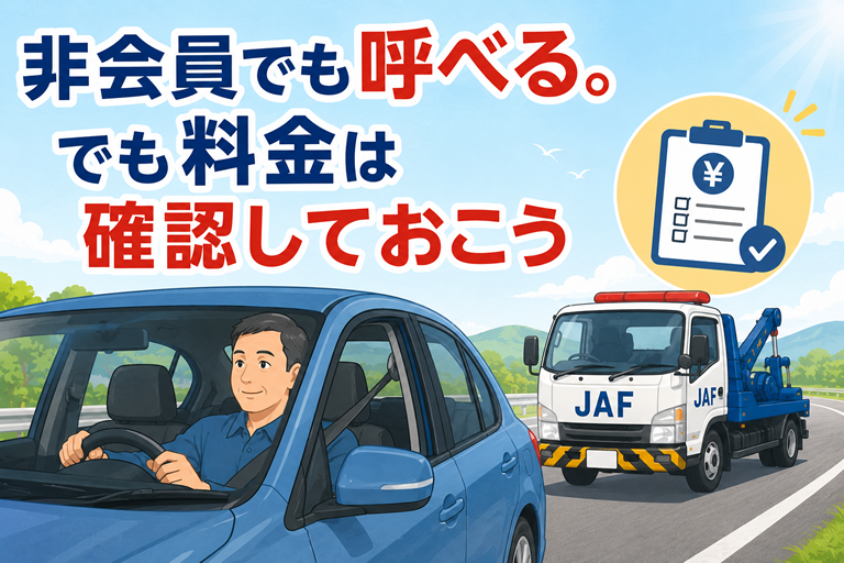 安心して車を運転している40〜50代の男性