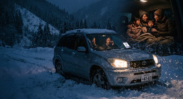 真っ暗な雪道。「恥ずかしい」より命を守る判断が大切