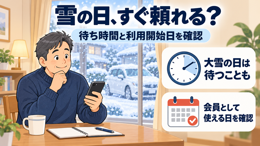 40〜50代の男性が、自宅のテーブルで保険の書類とスマホを見比べている